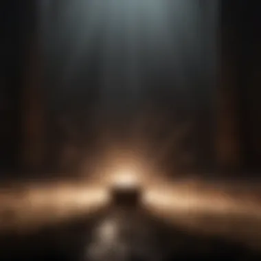 Light Breaking Through Darkness A symbolic representation of light breaking through darkness