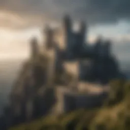 Medieval castle overlooking the kingdom