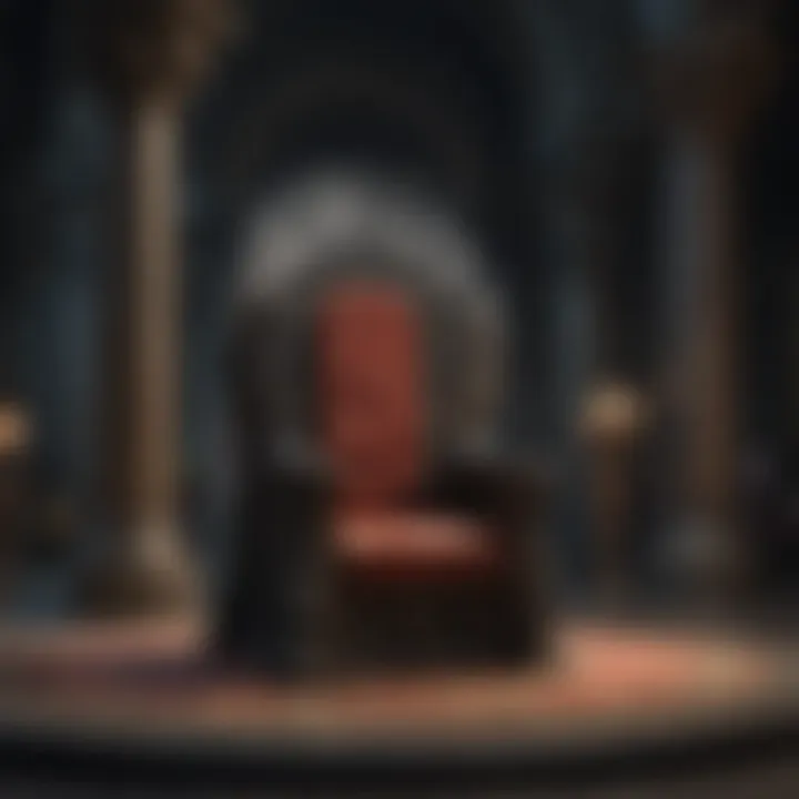 Majestic throne room in Game of Thrones setting