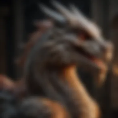 Majestic Dragon of House Targaryen Majestic Dragon of House Targaryen