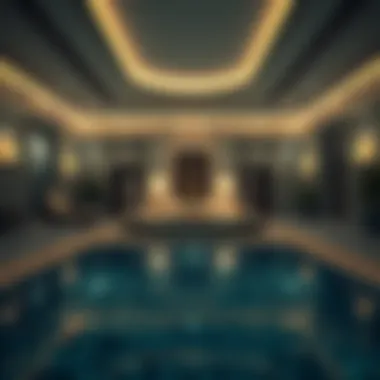 Elegant Spa Environment Exquisite spa setting with tranquil water features