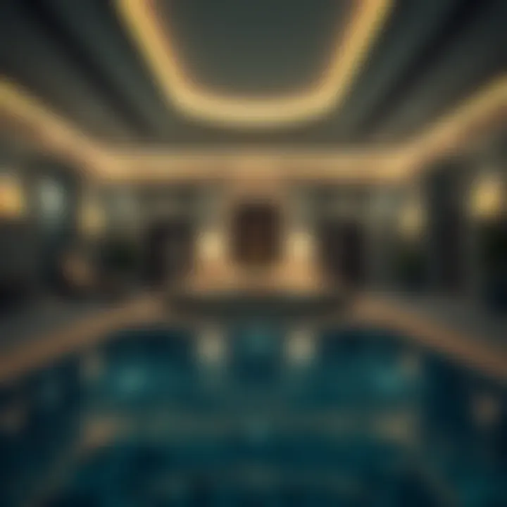 Elegant Spa Environment Exquisite spa setting with tranquil water features
