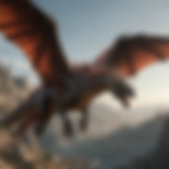 Majestic Dragon in Flight