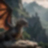 Dragons of Power: Guardians of the Realm Majestic Dragon overlooking the Kingdom