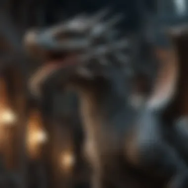 Majestic Dragon Statue in Game of Thrones Theme Park