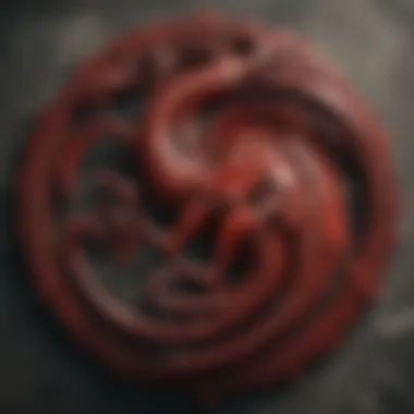 Majestic Dragon Targaryen Sigil on ThroneVerse