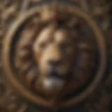 Majestic lion coat of arms