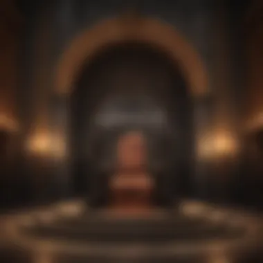 The Regal Throne Room of King's Landing Majestic Throne Room in King's Landing