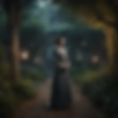 Moonlit Secrets Revealed Moonlit Encounter in the Secret Garden