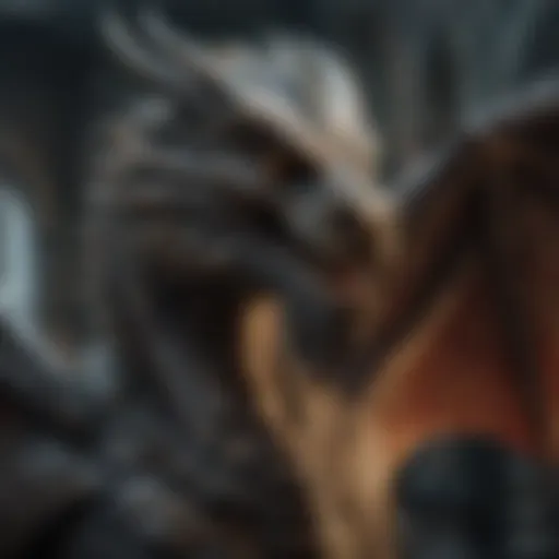 Majestic Dragon overlooking Westeros