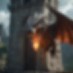 Mystical Dragon Tower Symbolism