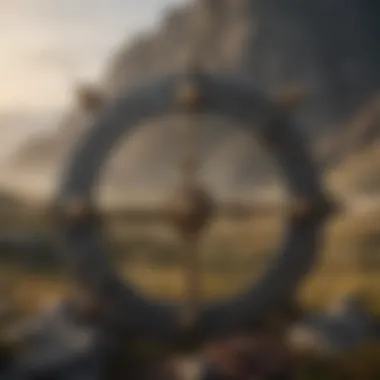Sigils Adorning a Mystical Landscape Mystical Game of Thrones Landscape with Sigils