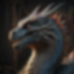 Mystical portrayal of a legendary dragon