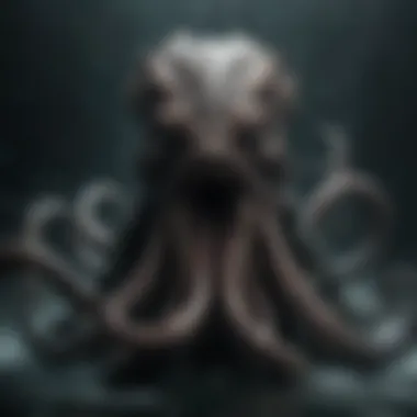 The Enigmatic Kraken Mystical Kraken emerging from the depths