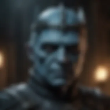 Portrait of the Night King in menacing glory