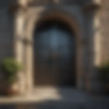 Elegant Entryway Architecture Intricate Northern Castle Gate Design