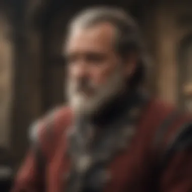Key Interactions of the Old Piper in Game of Thrones The Old Piper interacting with key characters