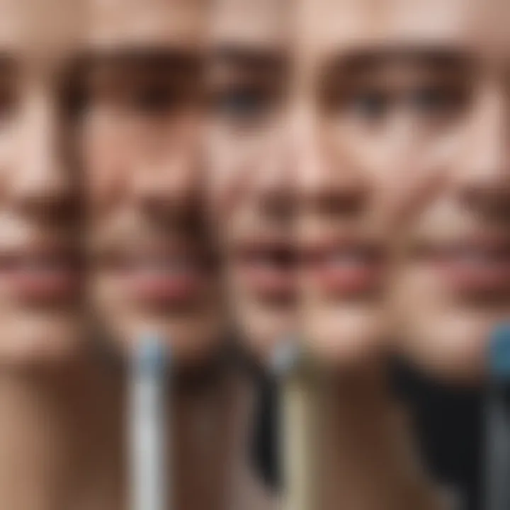 Comparison chart of Oral B IO black head with other replacement heads