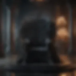A dark, atmospheric throne room symbolizing power struggles
