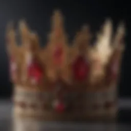 Regal Crown with Ruby Gemstone