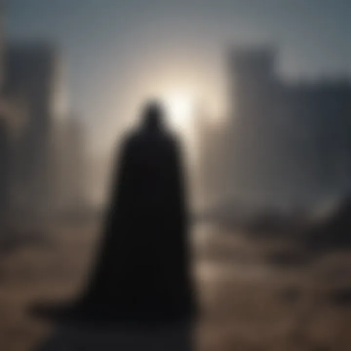 Mysterious silhouette of the King of Heroes