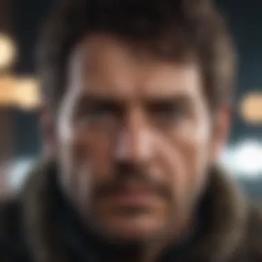 Strategic Contemplation Robert Glover's intense gaze as he strategizes