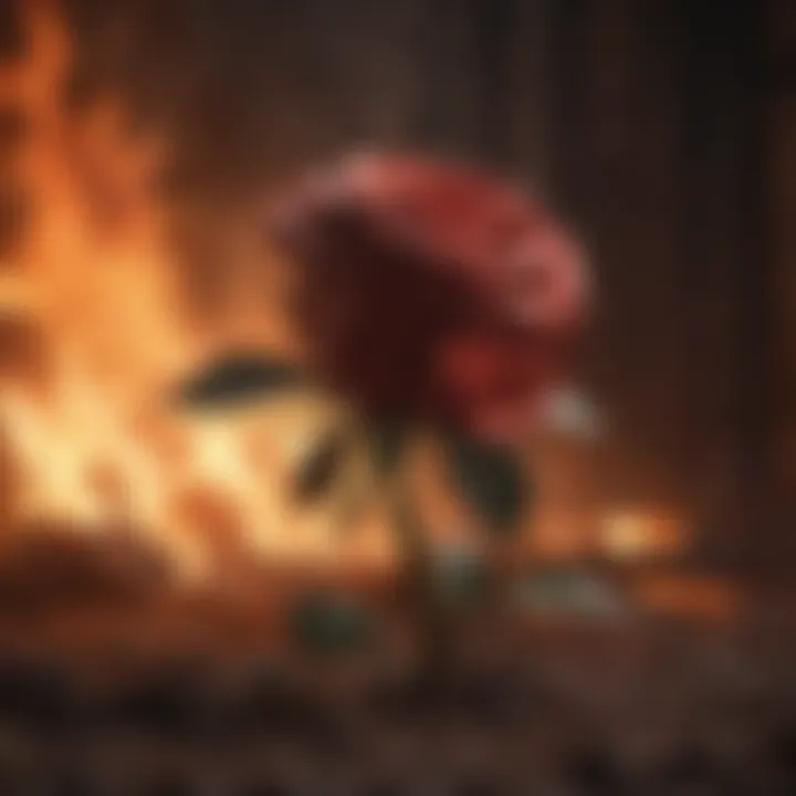 Rose Amidst the Inferno