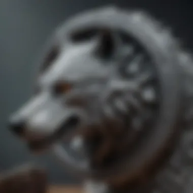 The Stark Direwolf Sigil: Emblem of Loyalty and Resilience Stark Direwolf sigil representing loyalty and resilience