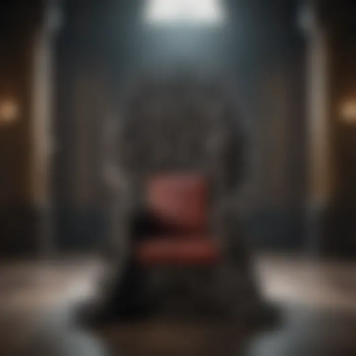 Symbolic Iron Throne in the Great Hall