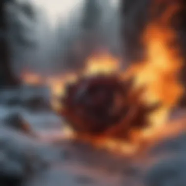 The Flames of War: Understanding Fire's Role A blazing fire symbolizing passion and conflict