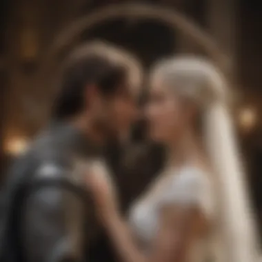 Symbolism of Love and Alliances A symbolic representation of love and alliances illustrated through the wedding circlet.