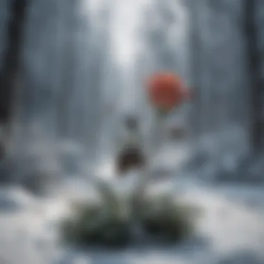 Embodying the Cold: The Symbolism of Snow A stark winter landscape representing the theme of snow