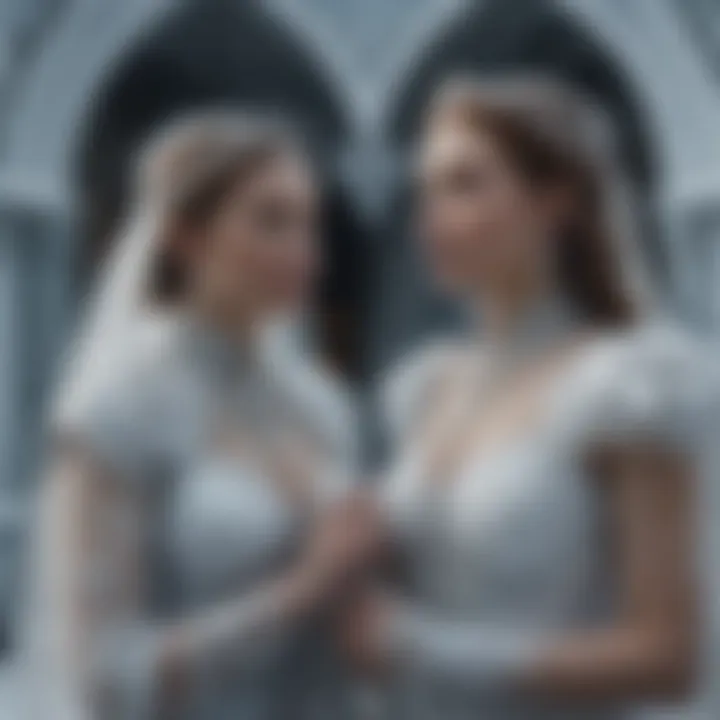 Cultural artifacts symbolizing marriage in icy traditions