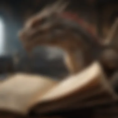 Dragons in Historical Context An ancient manuscript depicting dragons in historical texts.