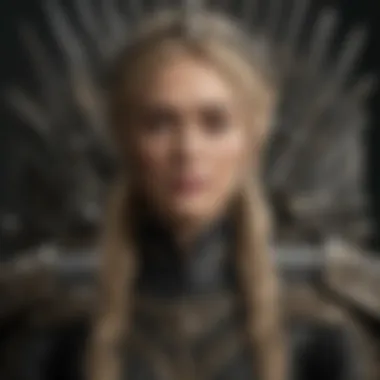 Cersei Lannister on the Iron Throne