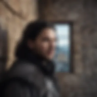 Jon Snow overlooking the Wall