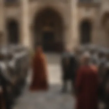Political Intrigue in King's Landing A depiction of the political intrigue that permeates the court of King's Landing.