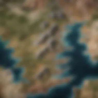 Westeros Map: Wolfsbane's Role in Key Locations A map of Westeros highlighting significant locations related to wolfsbane