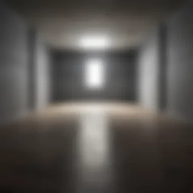 A conceptual illustration of psychological isolation represented by an empty room.