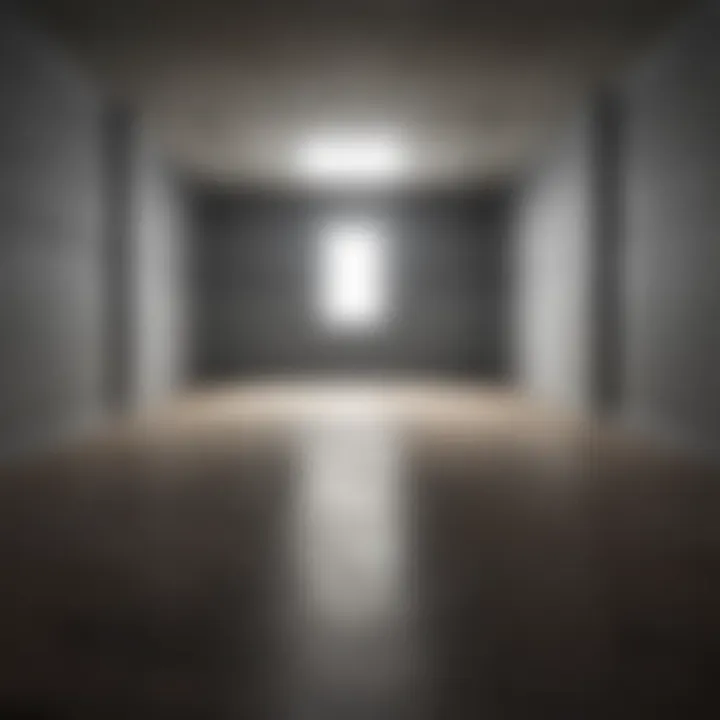 A conceptual illustration of psychological isolation represented by an empty room.