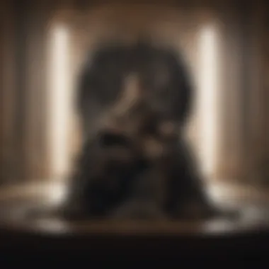The Legacy of Leadership A crown juxtaposed with a throne, representing leadership legacy