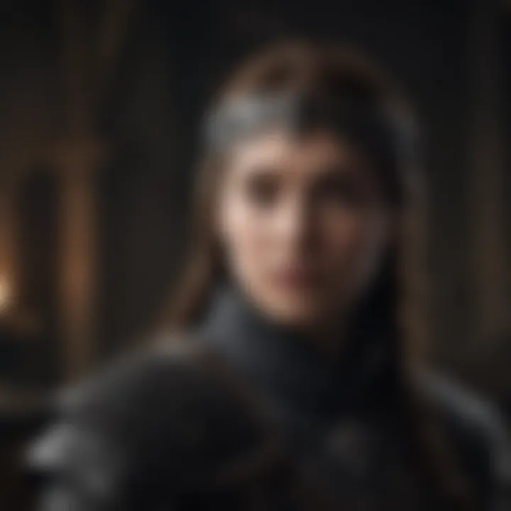 A shadowy figure representing the dark horse characters in Game of Thrones