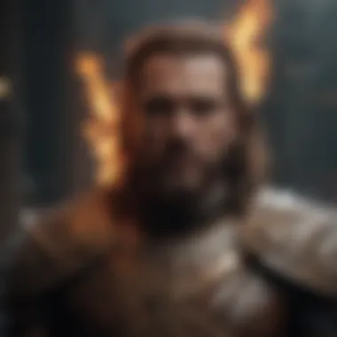 A fiery illustration depicting the Lord of Light