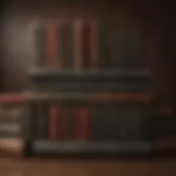 A collection of Game of Thrones books displayed elegantly