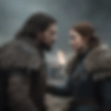 Betrayal and Alliance A symbolic illustration of betrayal and alliance in Westeros