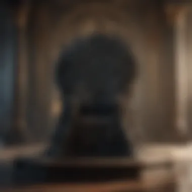 A grand throne room reflecting the power struggles in Westeros