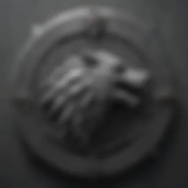 House Stark Emblem The emblem of House Stark, symbolizing loyalty and honor.