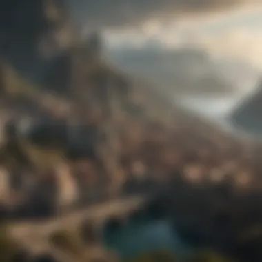 The Legendary City of Valyria An artistic representation of Valyria, the ancient city where Valyrian steel was forged