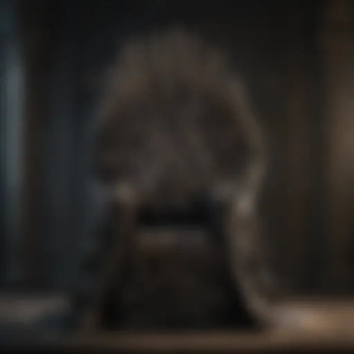 The Iron King's throne, symbolizing power and authority in Westeros