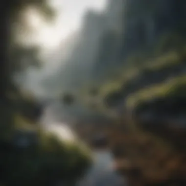 Finding Inspiration in Nature A serene landscape representing inspiration and creativity